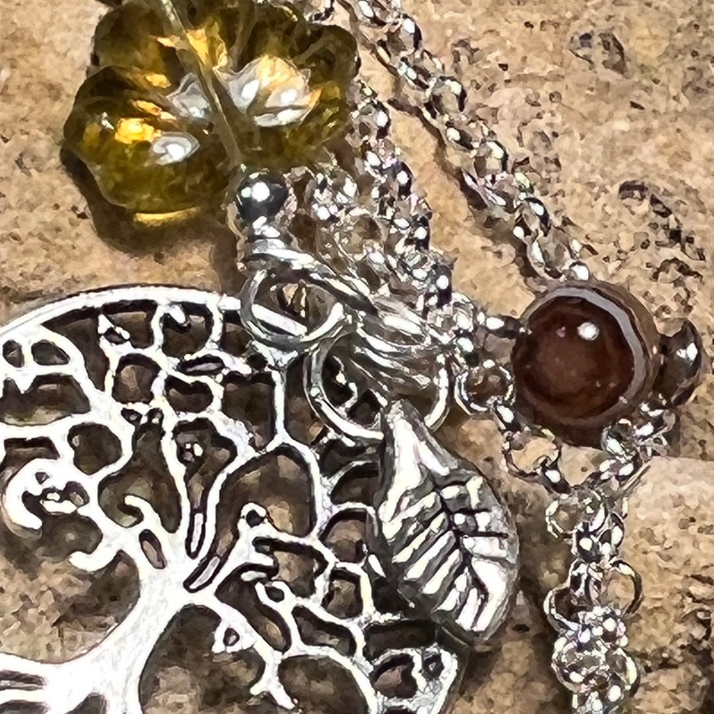 Tl8 - Tree Of Life Pendant With A 925 Sterling Silver 19.5” Necklace.